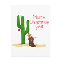 Merry Christmas y'all Post Card