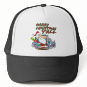 merry christmas yall redneck santa hat