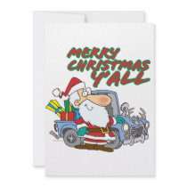merry christmas yall redneck santa invite