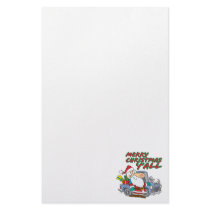 merry christmas yall redneck santa stationery paper
