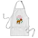Merry Christmoose Apron by patcallum Merry Christmoose Apron