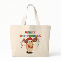 Merry Christmoose Christmas Tote Bag