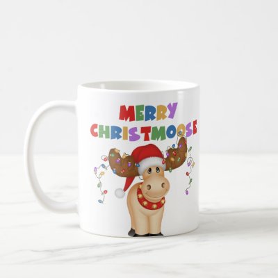 Merry Christmoose Christmas mugs