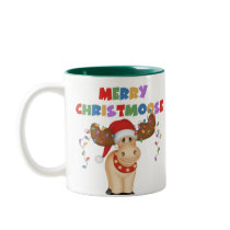 Merry Christmoose Christmas mugs by CowPieCreek Merry Christmoose Christmas mugs