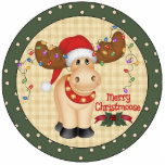 Merry Christmoose Christmas Tree Ornament Acrylic Cut Outs
