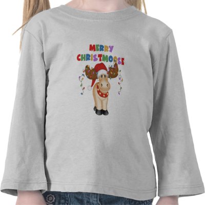 Merry Christmoose Christmas t-shirts