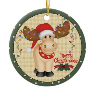 Merry Christmoose Ornament