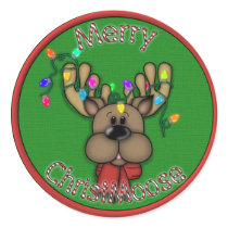 Merry Christmoose stickers