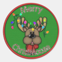 Merry Christmoose Stickers