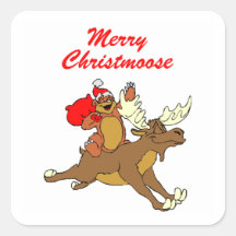 Merry Christmoose Stickers