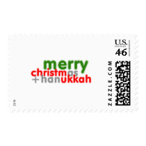 MERRY CHRISTMUKKAH postage