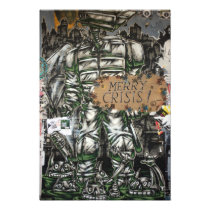 Merry Crisis Graffiti Photo Print