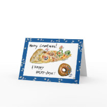 Merry Crustmas & Happy Holey-days Blue cards