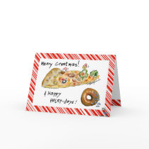 Merry Crustmas & Happy Holey-days Red Stripes cards