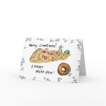 Merry Crustmas & Happy Holey-days White Stars cards