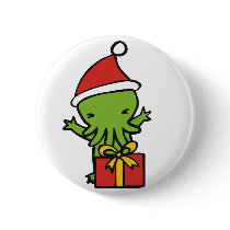 Merry Cthulmas Pinback Buttons