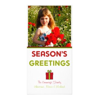 Merry Dots Seasons Greetings Photo Card