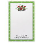 Merry Elves Custom Christmas Stationery