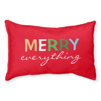 'Merry Everything' Christmas Indoor Dog Bed-Small Small Dog Bed