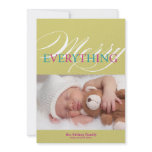 Merry Everything - Holiday Photo Card Personalized Invites
