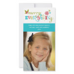 Merry Everything - Multi Cultural Holiday Personalized Photo Card