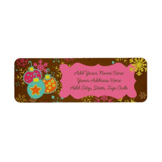 Merry Everything Ornaments Return Address Labels