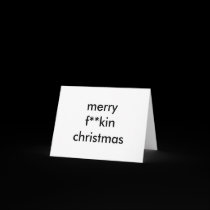 merry f**kin christmas cards