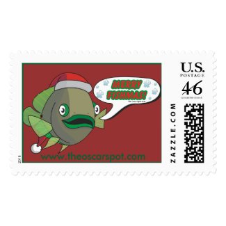 Merry Fishmas! (Oliver) stamp