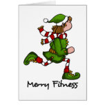 merry fitness greeting cards