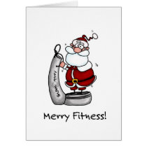 Merry Fitness Santa cards