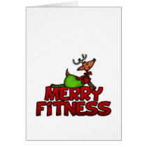 Merry Fitness - Yoga - Reindeer in Cobra Posture cards