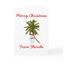 Merry Florida Christmas Greeting Card