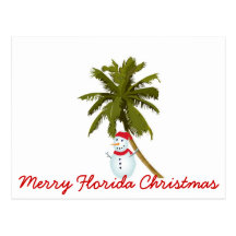 Merry Florida Christmas Post Card