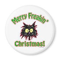 Merry Freakin' Christmas magnets