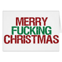Merry Fucking Christmas cards