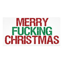 Merry Fucking Christmas photo cards