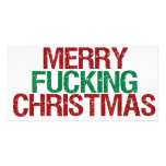 Merry Fucking Christmas Personalized Photo Card