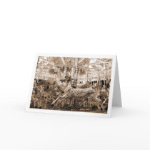 Merry-go-round / Carousel - Sepia cards by artberry Merry-go-round / Carousel - Sepia cards