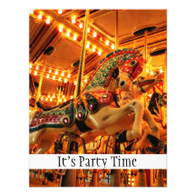 Merry go round custom invites