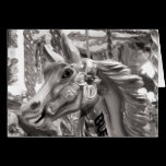 Merry-go-round Horse B&W cards