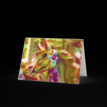 Merry-go-round Horse cards