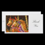 Merry-go-round Horses - Thank You photo cards