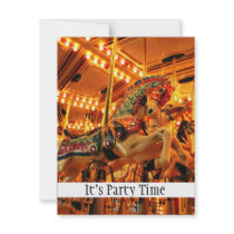Merry go round custom invites