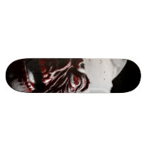 Merry Gory Halloween Zombie Santa Skate Board