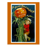 Merry Halloween Jack o' Lantern Postcard