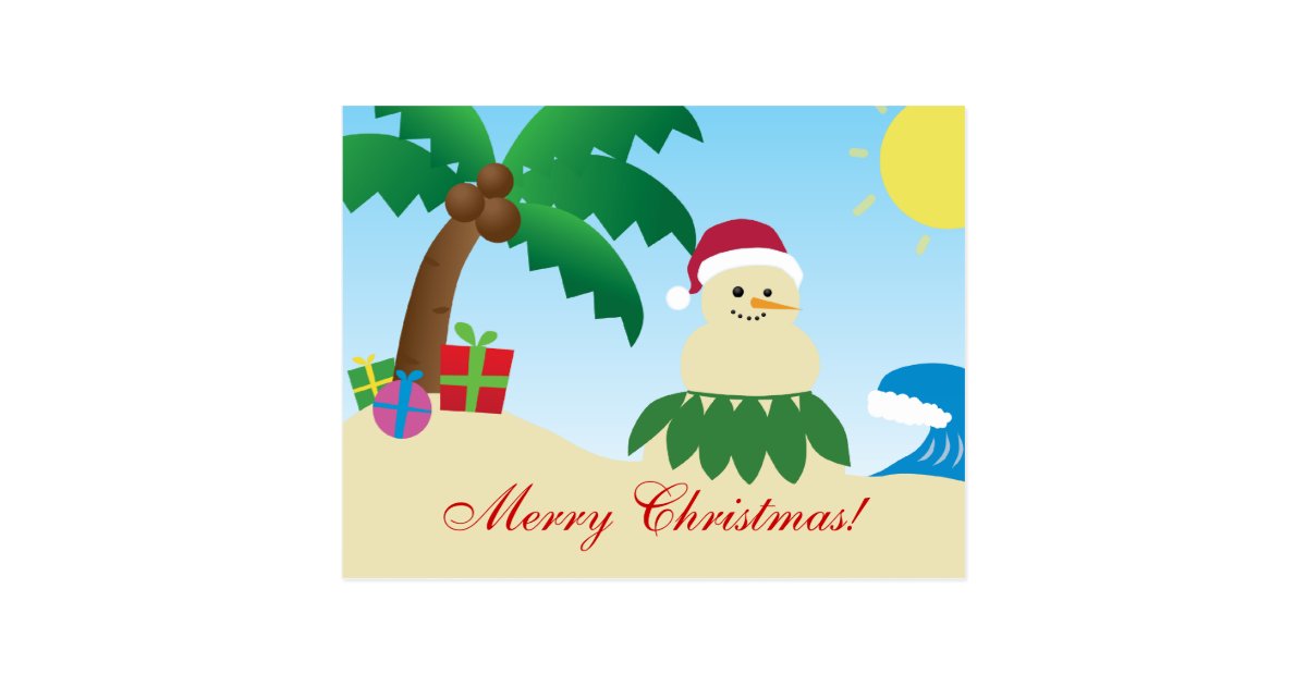 Merry Hawaii Christmas! (Mele Kalikimaka!) Postcard | Zazzle