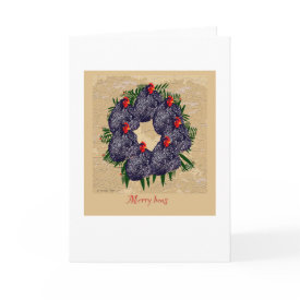 merry hens card