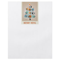Merry hens in a tree Christmas Card flyers by eyecontact Merry hens in a tree Christmas Card flyers