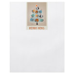Merry hens in a tree Christmas Card Full Color Flyer