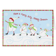 Merry, Jolly, Happy Christmas Card